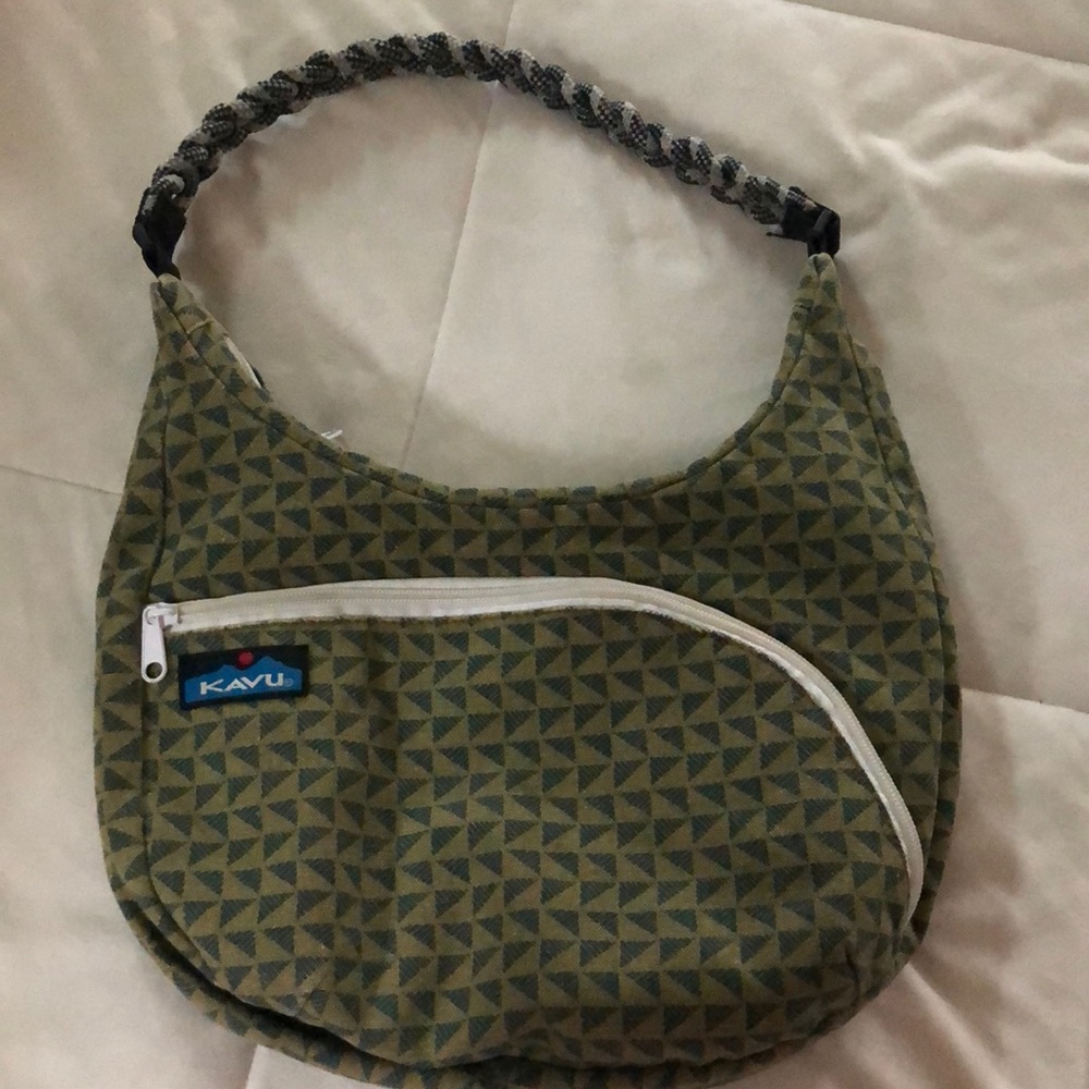 KAVU purse- green/blue/white
